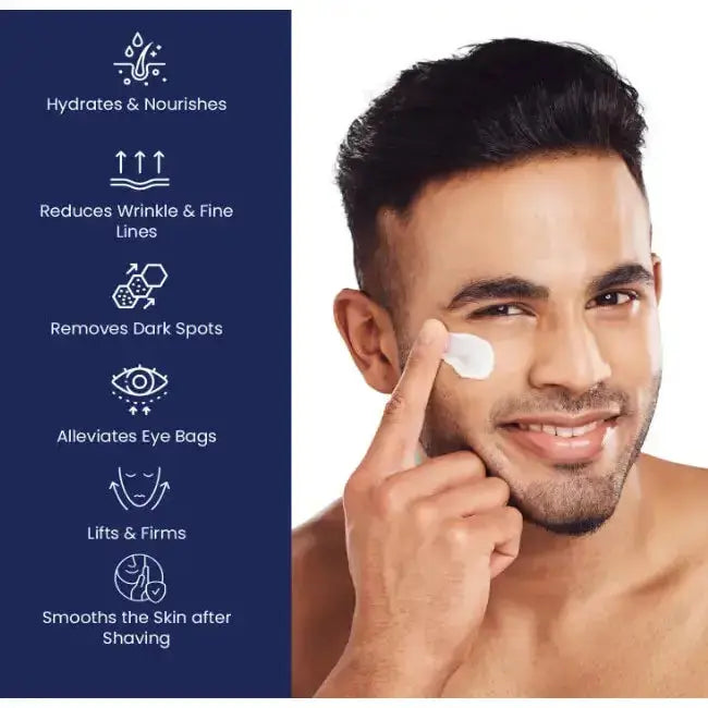 LAIKOU Men's Cream 50g Not Greasy Oil Control Long Moisturizing Deep Hydrating Skin Care