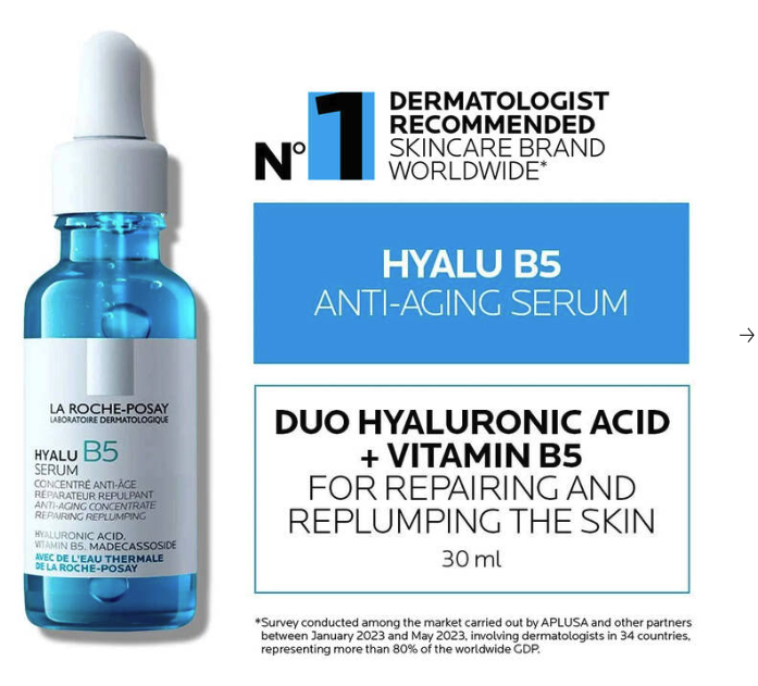 La Roche Posay HYALU B5 Pure Hyaluronic Acid Serum 1oz