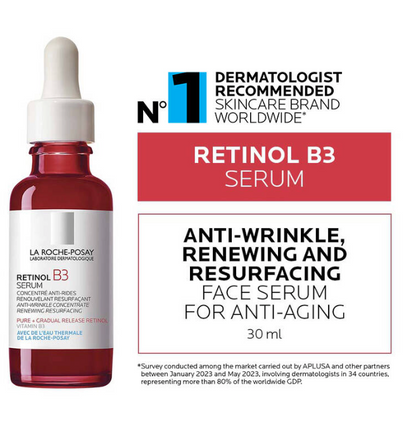 La Roche-Posay Retinol B3 Anti-Aging Face Serum, 1.0 Fl. Oz