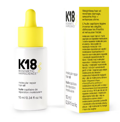 K18 Biomimetic Hairscience Molecular Repair Hair Oil 10ml