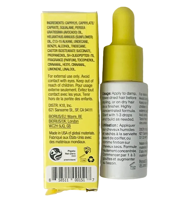 K18 Biomimetic Hairscience Molecular Repair Hair Oil 10ml