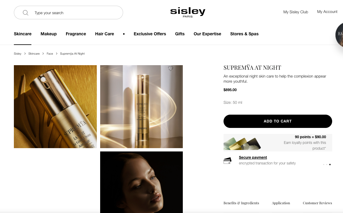 Sisley Supremya La Nuit Anti-aging Skin Care 50ml