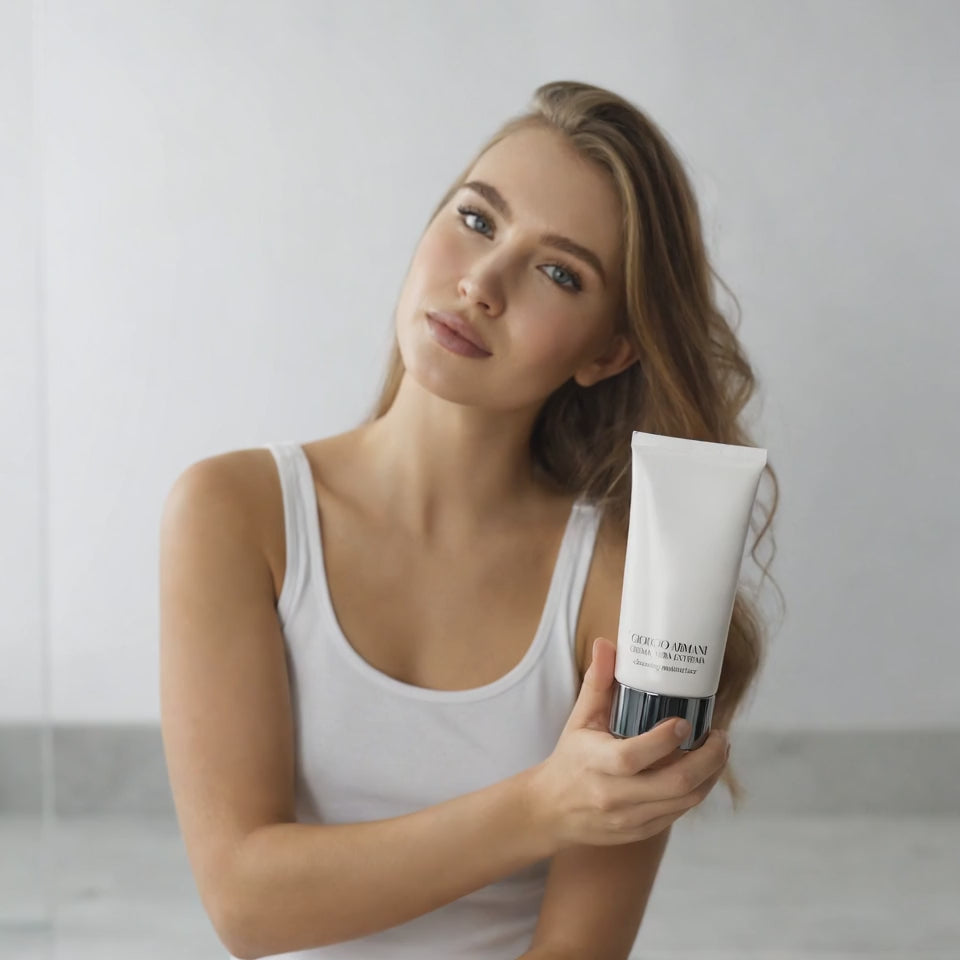 Armani Beauty The Cleanser is everything a cleanser should be. It washes away makeup and dirt, yet keeps the skin's delicate moisture balance in check