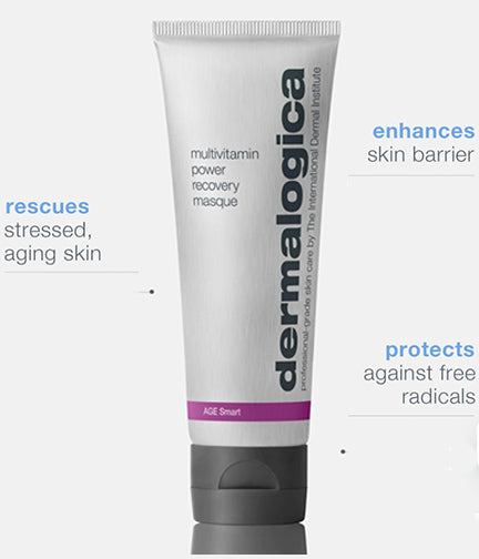 Dermalogica multivitamin power recovery mask REPAIRS AND RESCUES AGING SKIN 2.5 oz